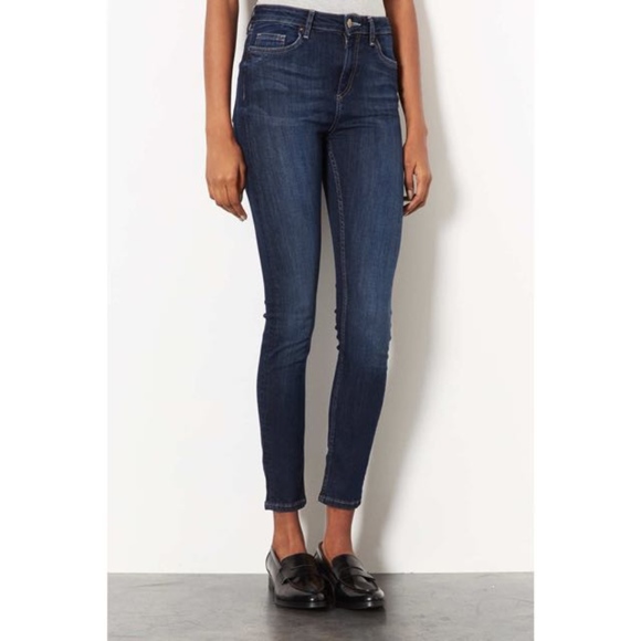 topshop jamie jeans dark blue